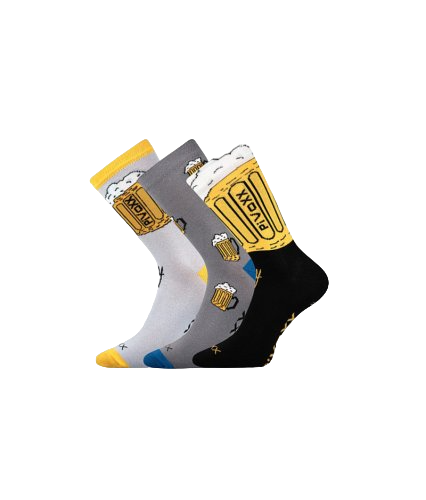 Pánské ponožky PiVoXX  3 kusy - Velikost: 43-46