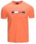 Pánské tričko s potiskem Tommy Hilfiger oranžové - Velikost: L