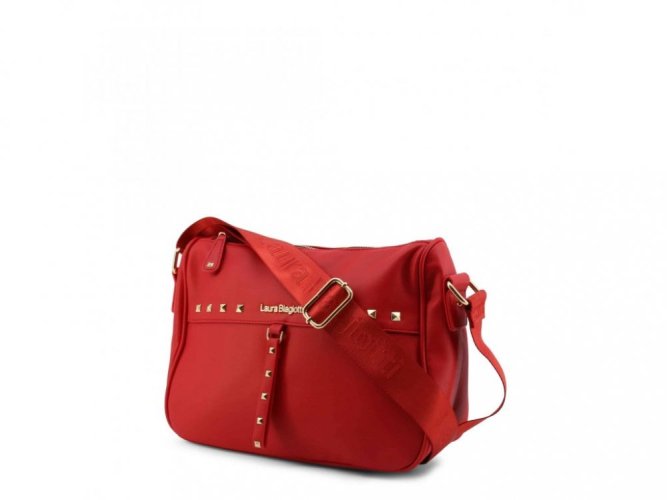 Dámská kabelka na rameno s popruhem Laura Biagiotti červená OK - Barva: Červená