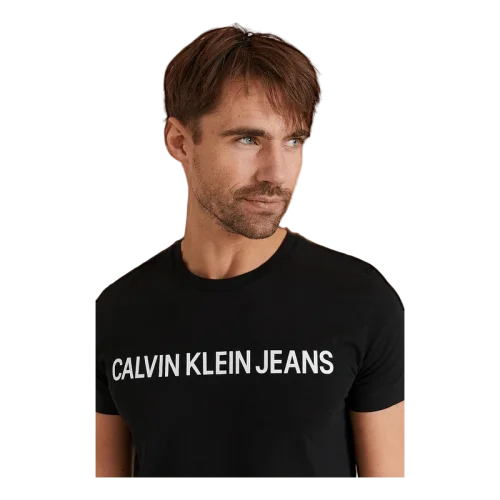 Pánské triko Calvin Klein Jeans černé OK - Velikost: XL