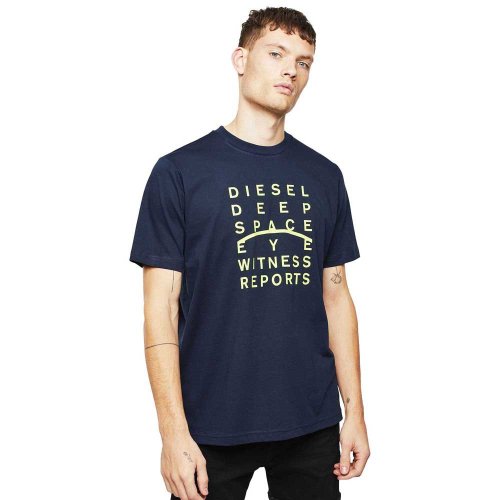 Pánské tričko Diesel JUST tmavě modré - Velikost: L