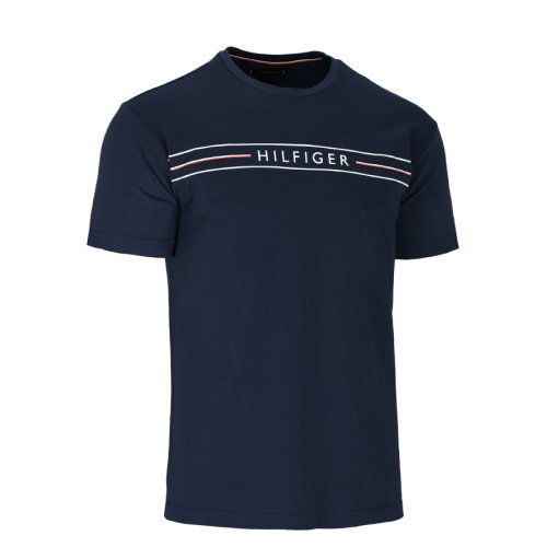 Pánské tričko Tommy Hilfiger tmavě modré - Velikost: XL
