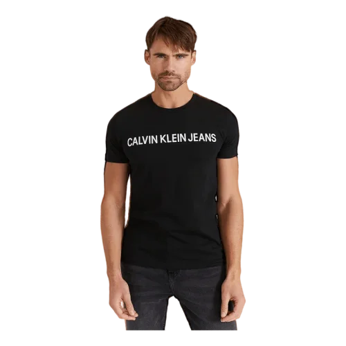 Pánské triko Calvin Klein Jeans černé OK - Velikost: XL