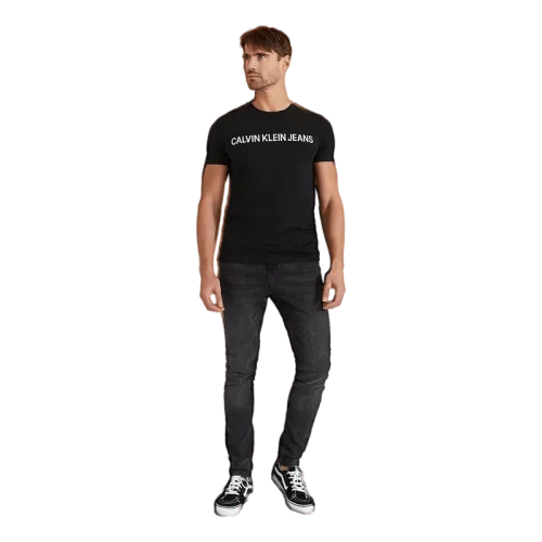 Pánské triko Calvin Klein Jeans černé OK - Velikost: M