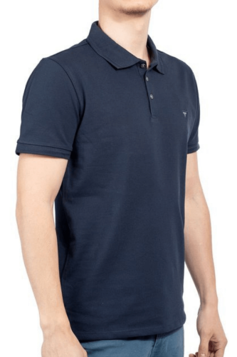 Pánské tričko s límečkem Guess tmavě modré - Velikost: XL